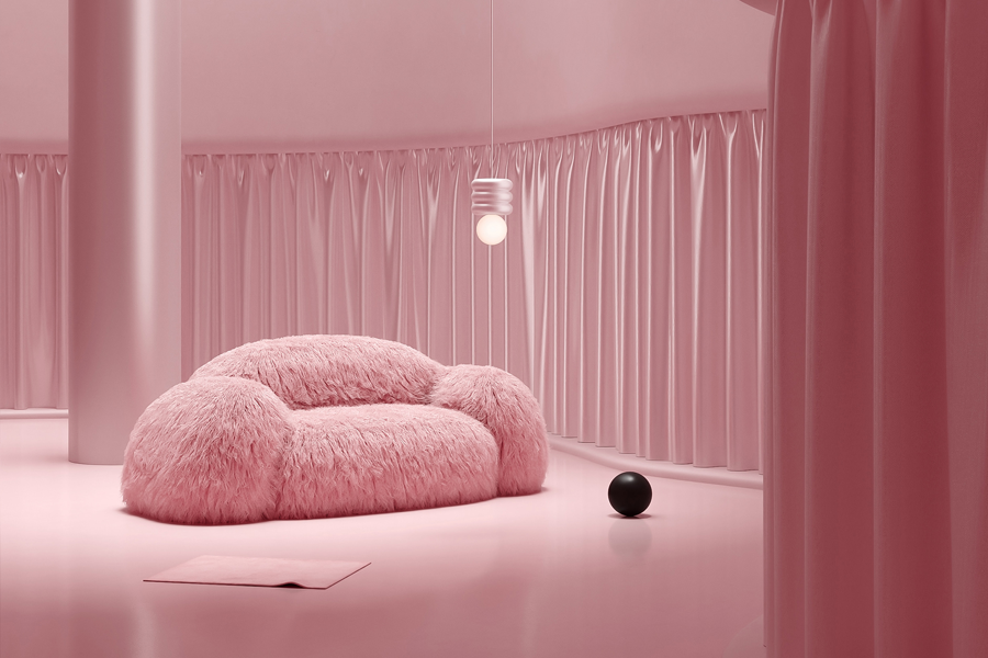 large plush couch